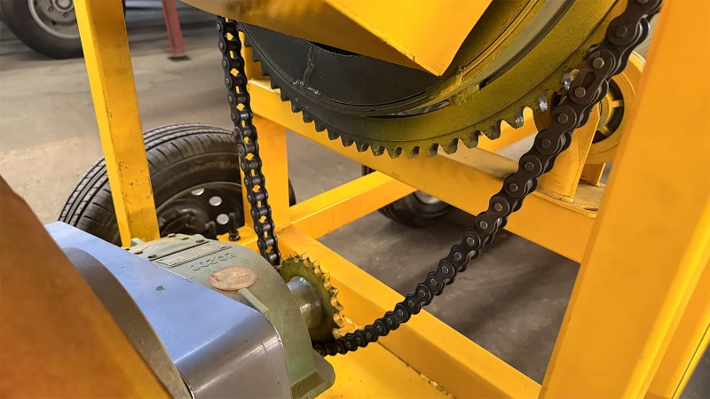 Chain Drive Transmission System and Gearbox of 5 To 10 Tons Per Hour Small Gold Trommel Chain Drive Transmission System and Gearbox of 5 To 10 Tons Per Hour Small Gold Trommel
