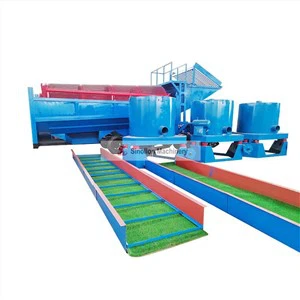 Usine de lavage mobile de trommel d'or