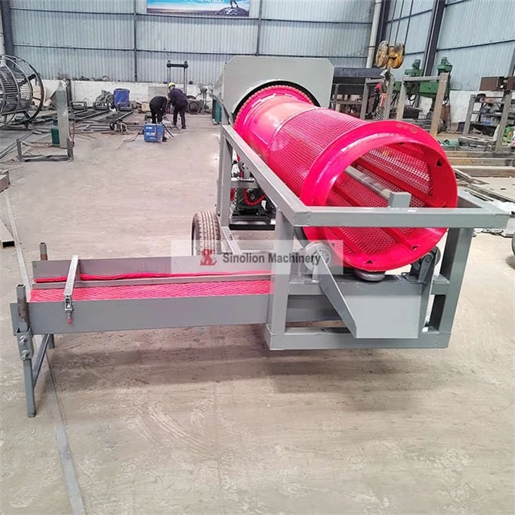 Small Scale Alluvial Gold Trommel Wash Plant